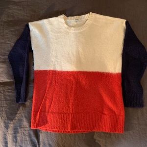 Madewell color block sweater